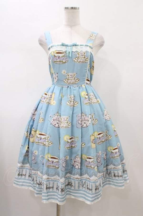 画像1: axes femme kawaii / ティータイムジャンスカ M サックス H-26-01-26-054-AX-OP-NS-ZH (1)