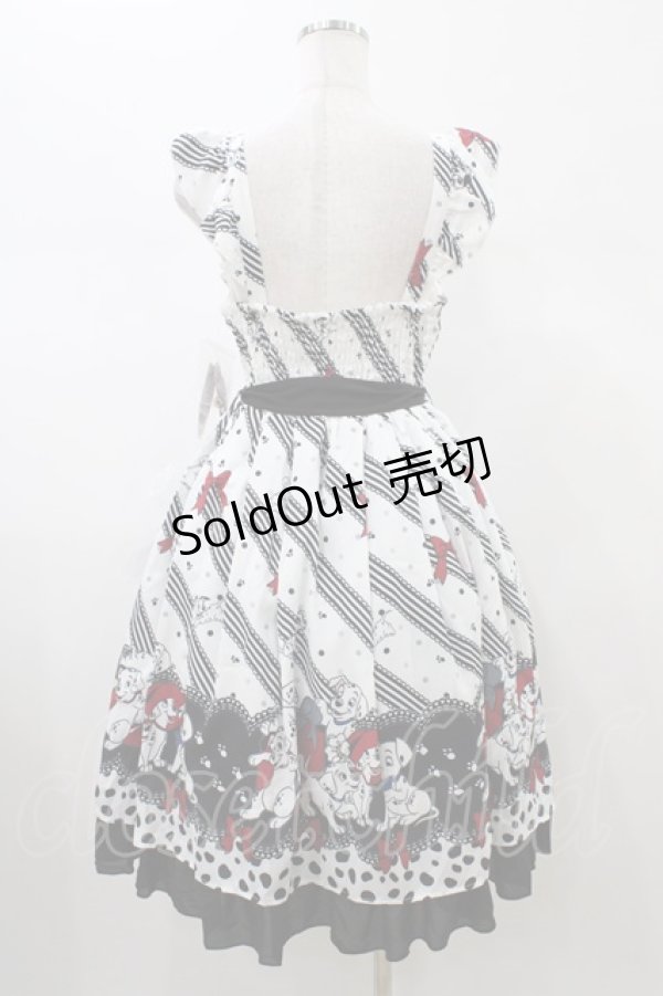 画像2: axes femme kawaii / 101匹わんちゃん/ワンピース M 白 H-26-01-26-055-AX-OP-NS-ZH (2)