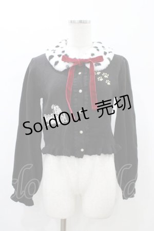 画像: axes femme kawaii / 101匹わんちゃんカーデ M ブラック H-26-01-26-062-AX-TO-NS-ZH