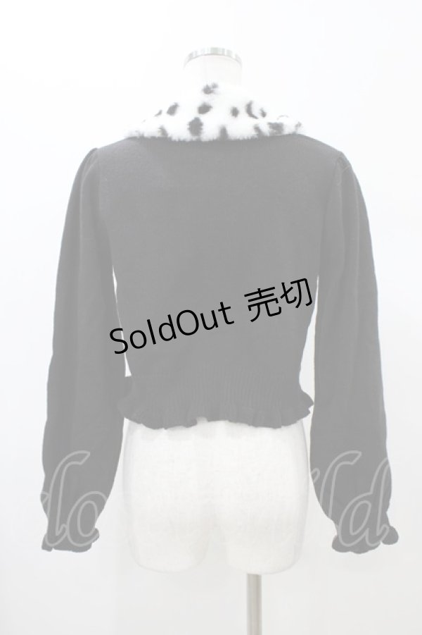 画像2: axes femme kawaii / 101匹わんちゃんカーデ M ブラック H-26-01-26-062-AX-TO-NS-ZH (2)