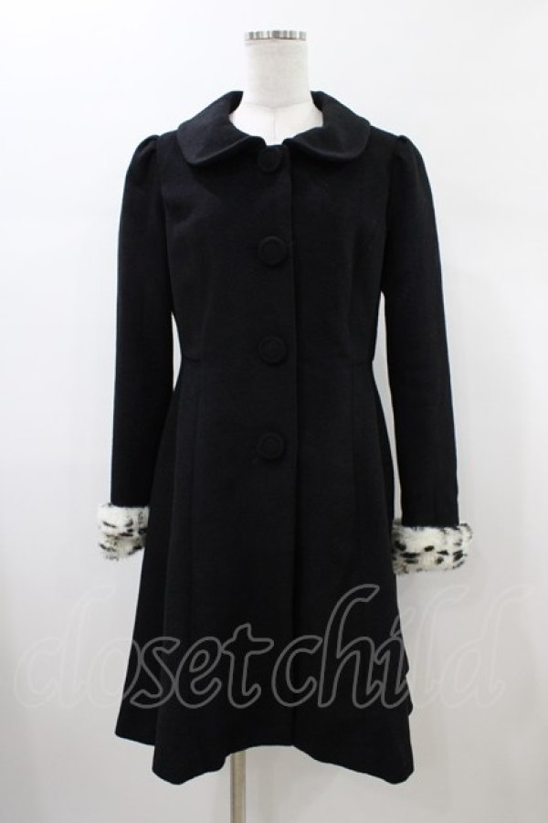 画像3: Secret Honey / ケープ付きコート(101匹わんちゃんver.) Free ブラック H-26-01-26-063-CA-CO-NS-ZH (3)