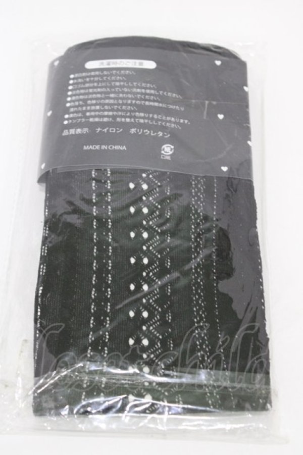 画像2: Ank Rouge / タイツ  ブラック H-26-01-26-009-CA-ZA-NS-ZH (2)