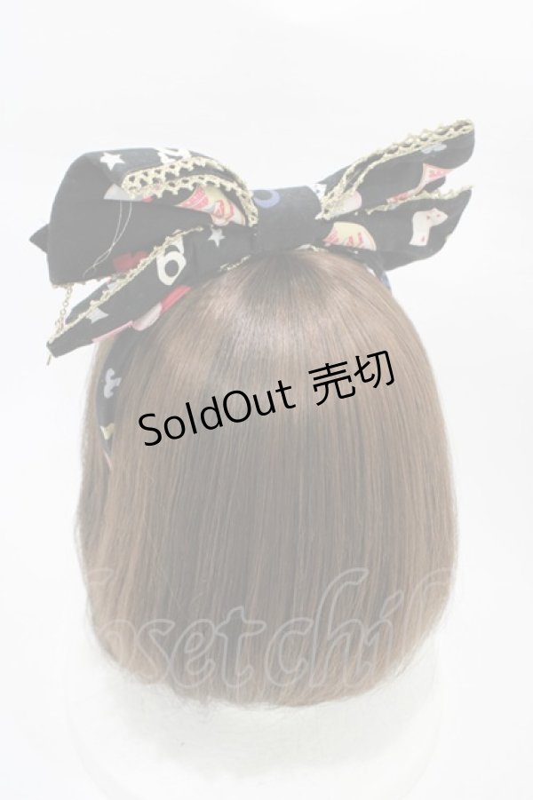 画像2: Angelic Pretty / Star Night Theaterカチューシャ  ブラック H-26-01-26-014-AP-AC-NS-ZH (2)