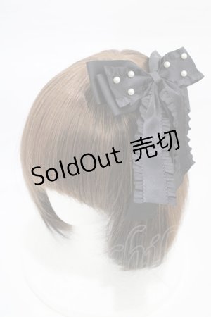 画像: m petit by misako / TT*AMリボンクリップ  ブラック H-26-01-26-016-LO-ZA-NS-ZH