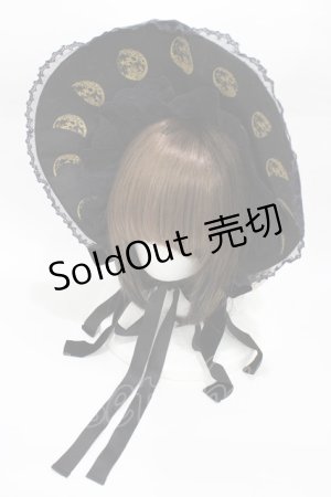 画像: Angelic Pretty / Holy Wolfボンネット  ブラック H-26-01-26-019-AP-AC-NS-ZH