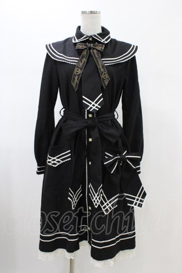 画像1: BABY,THE STARS SHINE BRIGHT / Marissaセーラーコートワンピース Free ブラック H-26-01-26-025-BA-OP-NS-ZH (1)