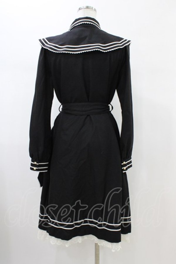 画像2: BABY,THE STARS SHINE BRIGHT / Marissaセーラーコートワンピース Free ブラック H-26-01-26-025-BA-OP-NS-ZH (2)