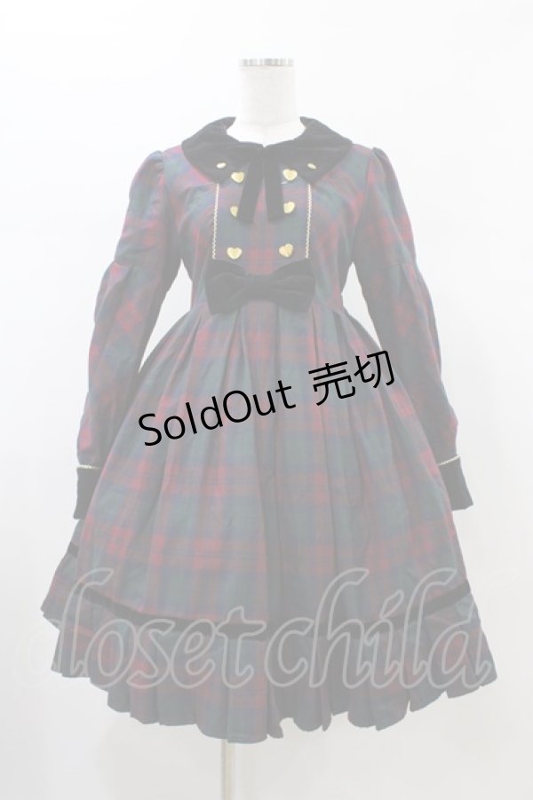 画像1: Angelic Pretty / Modern StudentワンピースSet Free ワイン H-26-01-26-026-AP-OP-NS-ZH (1)