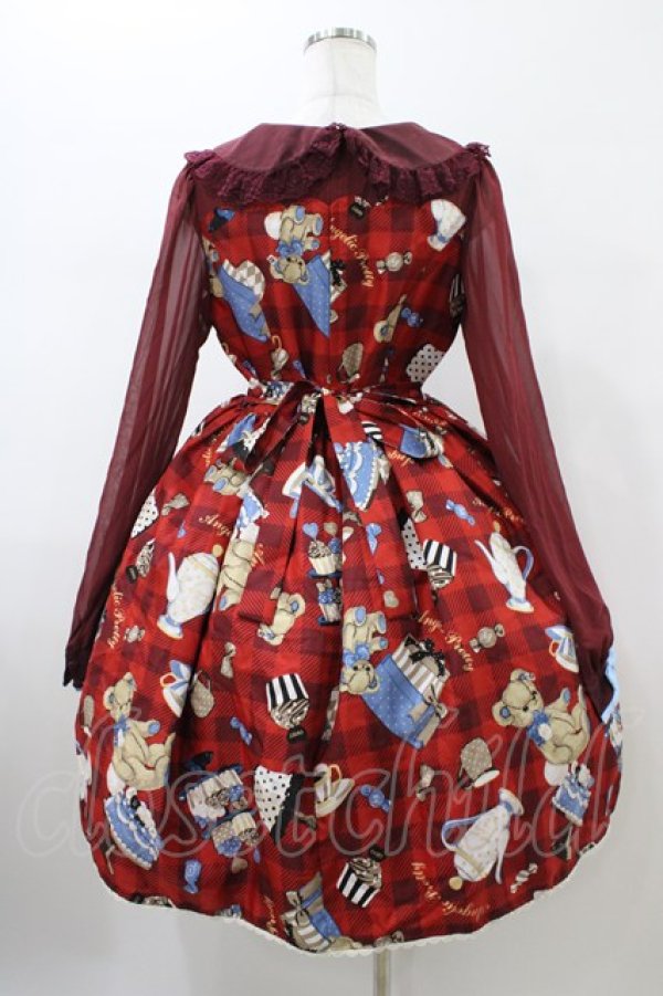 画像2: Angelic Pretty / 夢見るプレゼントワンピース Free ワイン H-26-01-26-027-AP-OP-NS-ZH (2)