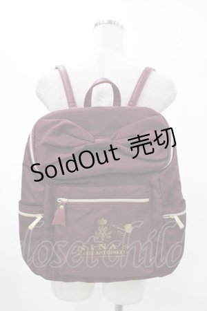 画像: m petit by misako / NINA'Sコラボリュック  ワイン H-26-01-27-042-LO-BG-NS-ZH