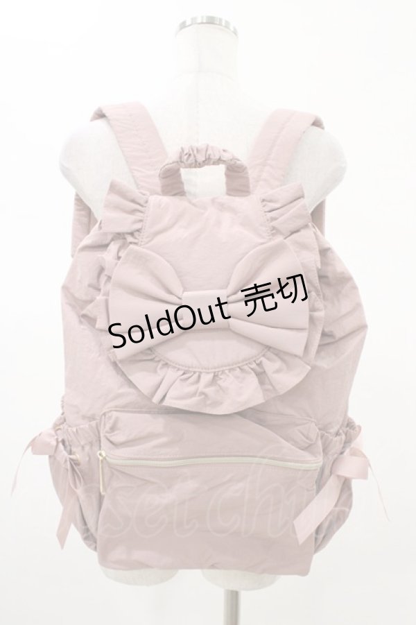 画像1: m petit by misako / TT AM リボンフラップ リュックサック  ピンク H-26-01-27-043-LO-BG-NS-ZH (1)