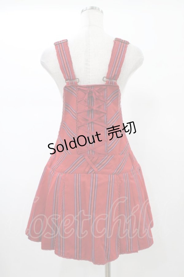 画像2: Angelic Pretty / クラシカルレジメンサロペット Free ワイン H-26-01-27-046-AP-OP-NS-ZH (2)