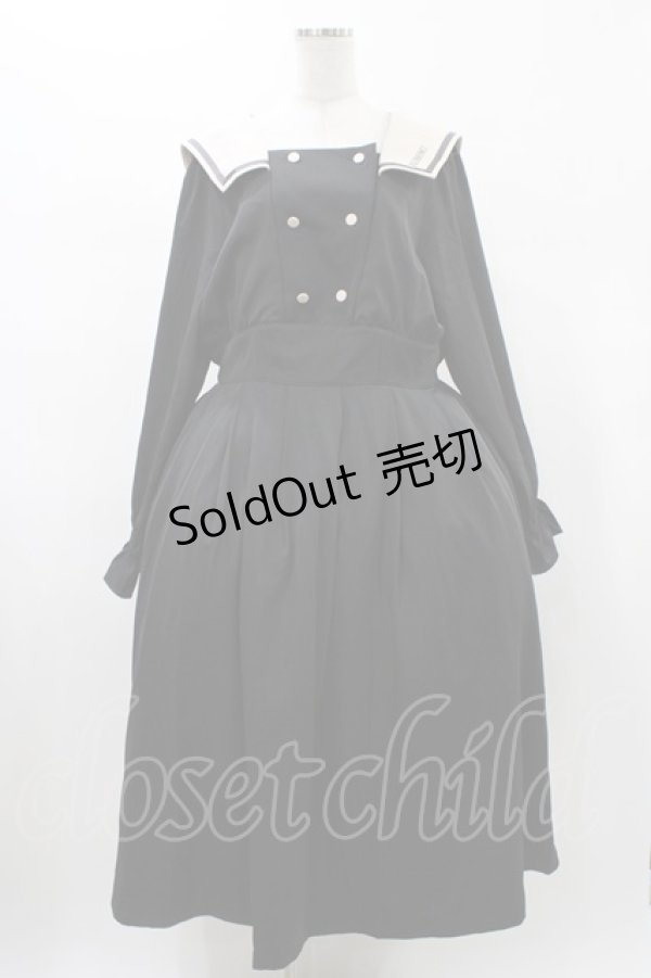 画像1: m petit by misako / サンリオキャラクターズコラボ クロミセーラーワンピース LL ブラック H-26-01-27-047-LO-OP-NS-ZH (1)