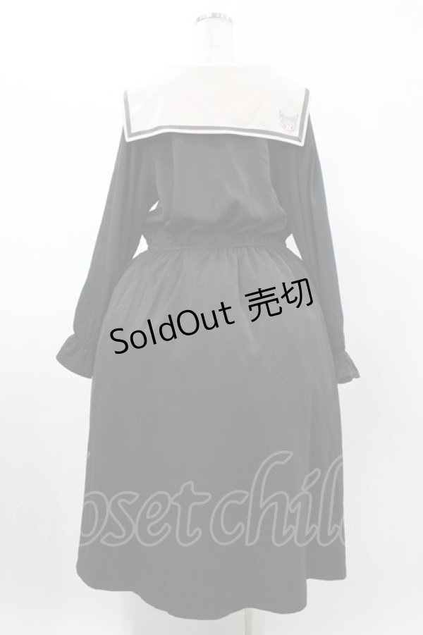 画像2: m petit by misako / サンリオキャラクターズコラボ クロミセーラーワンピース LL ブラック H-26-01-27-047-LO-OP-NS-ZH (2)