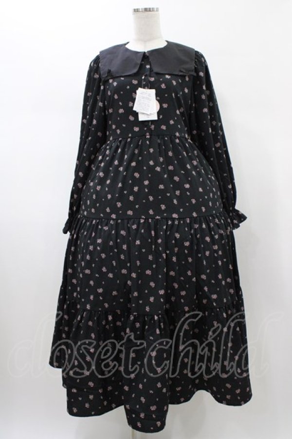 画像1: m petit by misako / TT*AOKハナセーラーOP M ブラック H-26-01-27-048-LO-OP-NS-ZH (1)