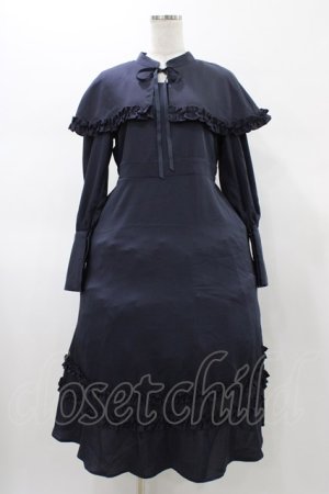 画像: FLC / MINA*ケープワンピース M ネイビー H-26-01-27-050-0-OP-NS-ZH