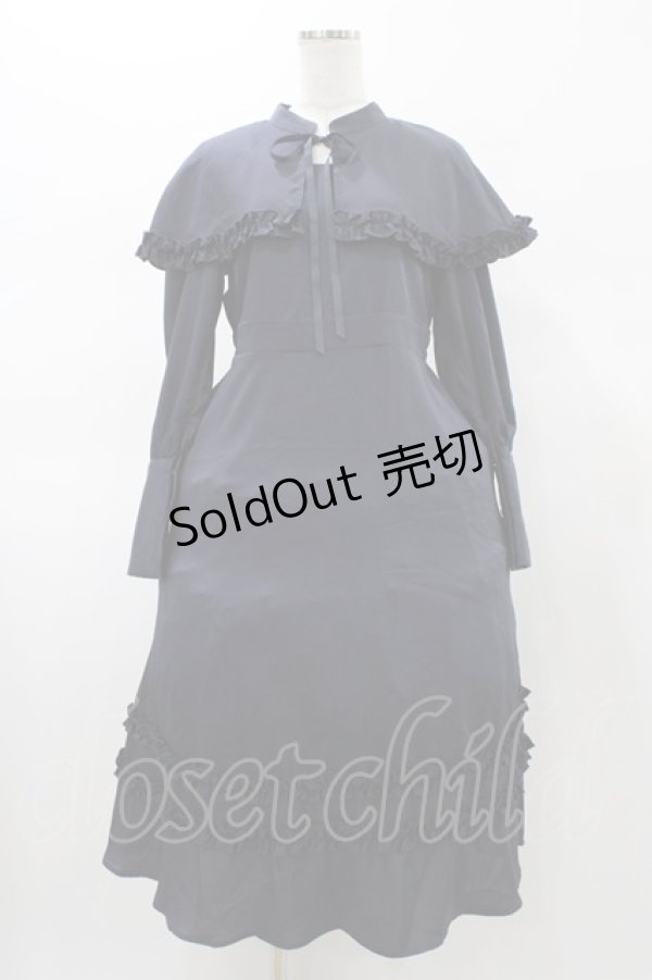 画像1: FLC / MINA*ケープワンピース M ネイビー H-26-01-27-050-0-OP-NS-ZH (1)