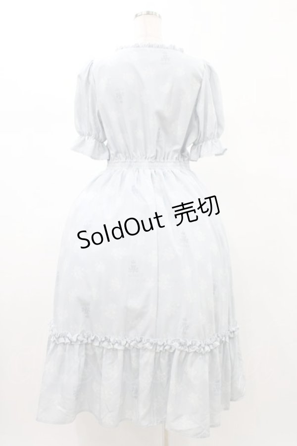 画像2: m petit by misako / AOKハナガラスクエアワンピース M サックス H-26-01-27-052-LO-OP-NS-ZH (2)