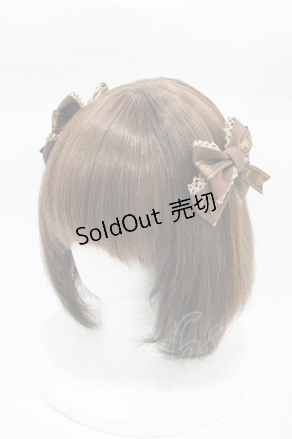 画像1: Angelic Pretty / Melty Ribbon Chocolateリボンコーム  ブラウン H-26-01-27-006-AP-AC-NS-ZH (1)