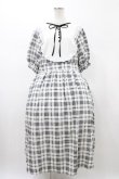 画像1: m petit by misako / ナシジチェックキリカエワンピース 4L オフ H-26-01-27-055-LO-OP-NS-ZH (1)