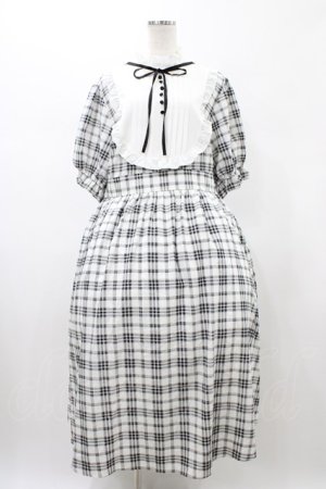 画像: m petit by misako / ナシジチェックキリカエワンピース 4L オフ H-26-01-27-055-LO-OP-NS-ZH