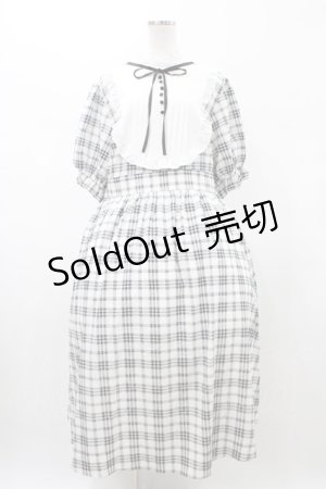 画像: m petit by misako / ナシジチェックキリカエワンピース 4L オフ H-26-01-27-055-LO-OP-NS-ZH