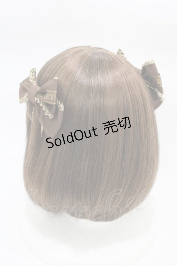 画像2: Angelic Pretty / Melty Ribbon Chocolateリボンコーム  ブラウン H-26-01-27-006-AP-AC-NS-ZH (2)