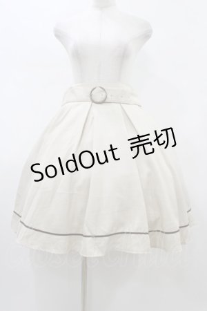 画像: Kurumi Collaboration / フレアマリンアカデミアスカート 4L アイボリー H-26-01-27-061-0-SK-NS-ZH