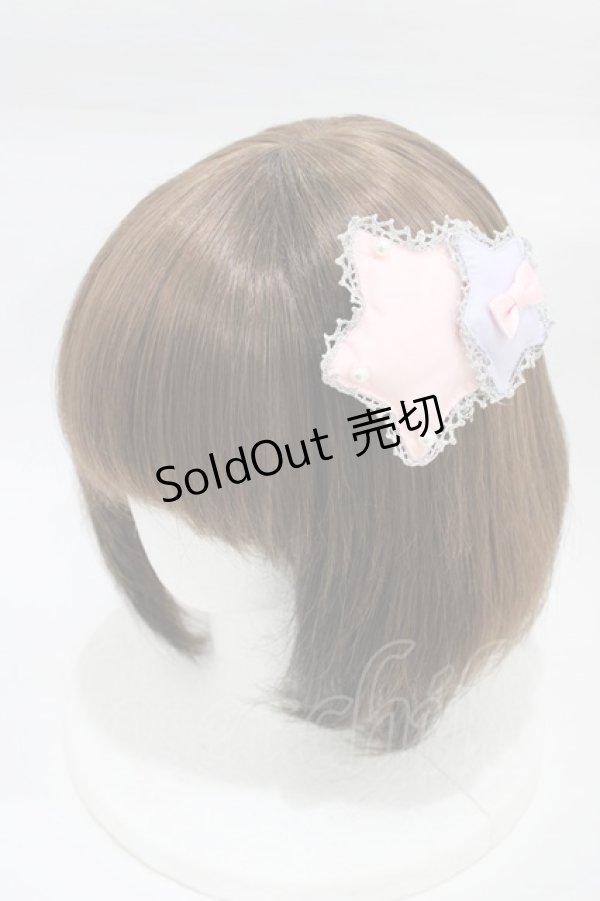 画像1: Angelic Pretty / TwinkleダブルStarクリップ  ピンク/ラベンダー H-26-01-27-007-AP-AC-NS-ZH (1)