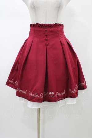 画像: Amavel / Cherry Ribbonスカート Free レッド H-26-01-27-062-CA-SK-NS-ZH