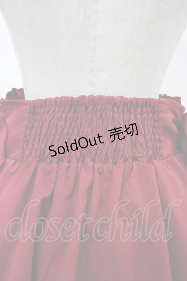 画像3: Amavel / Cherry Ribbonスカート Free レッド H-26-01-27-062-CA-SK-NS-ZH (3)