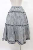 画像2: m petit by misako / NINA'S RVパニエスカート M ブラック/ブラックギンガム リバーシブル H-26-01-27-065-LO-SK-NS-ZH (2)