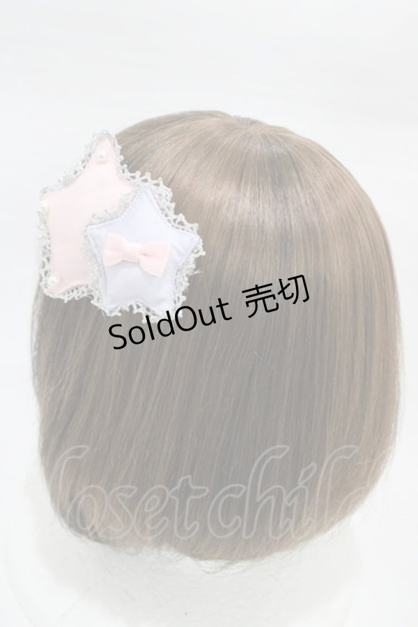 画像2: Angelic Pretty / TwinkleダブルStarクリップ  ピンク/ラベンダー H-26-01-27-007-AP-AC-NS-ZH (2)