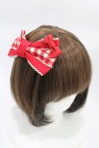 画像1: Angelic Pretty / Candyギンガムバレッタ  レッド H-26-01-27-008-AP-AC-NS-ZH (1)