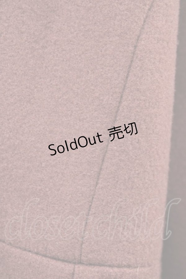 画像3: m petit by misako / AM*リボンコート 4L ダークピンク H-26-01-27-069-LO-CO-NS-ZH (3)