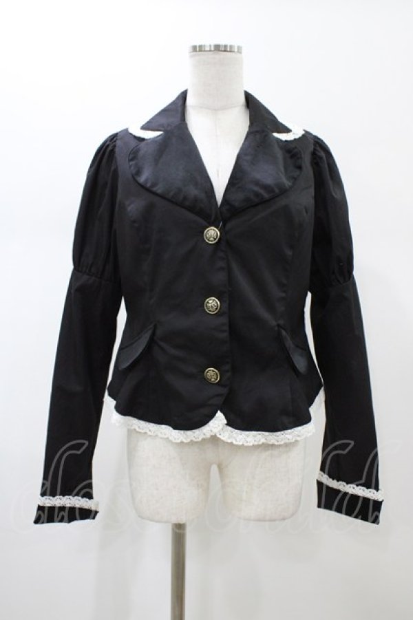 画像1: Eri Aino's collaboration / シャーロットの水曜日 ジャケット L ブラック H-26-01-27-070-0-JA-NS-ZH (1)
