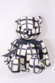 画像1: F i.n.t / オリジナルテディベア  オフ/ブラックチェック H-26-01-27-1007-CA-ZA-NS-ZH (1)