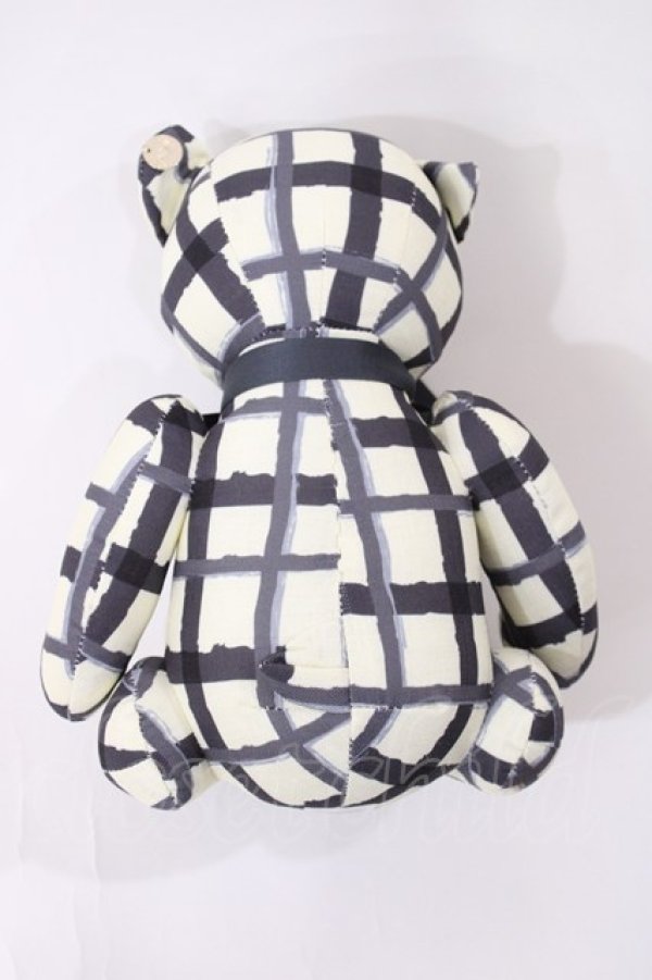 画像2: F i.n.t / オリジナルテディベア  オフ/ブラックチェック H-26-01-27-1007-CA-ZA-NS-ZH (2)