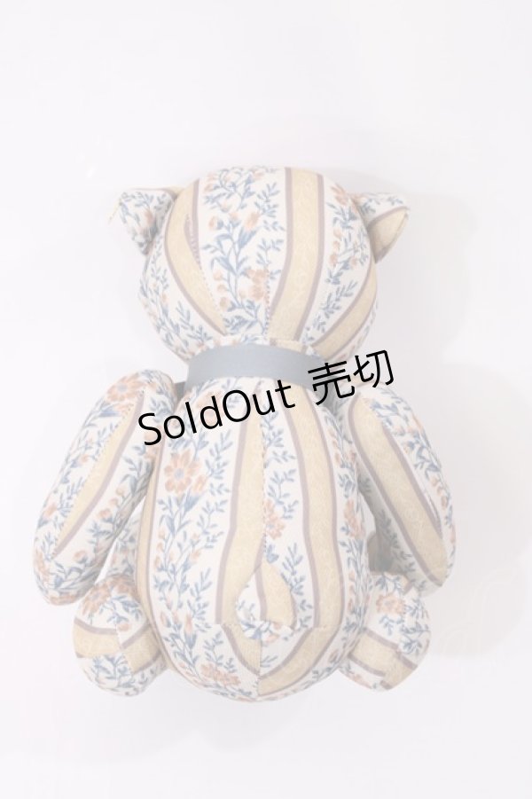 画像2: F i.n.t / オリジナルテディベア  アイボリー/花柄 H-26-01-27-1013-CA-ZA-NS-ZH (2)