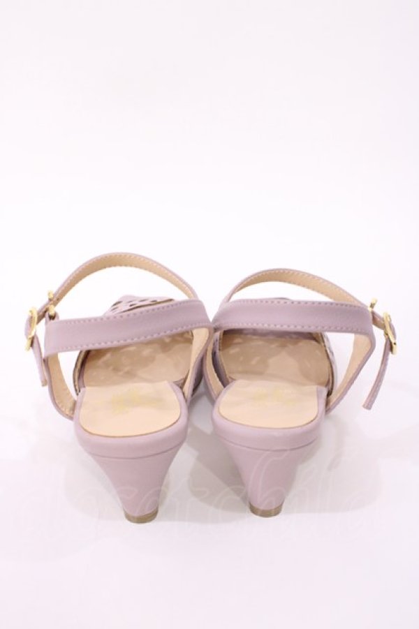画像3: an another angelus / レースカットワークサンダル L/24.5〜25cm Lavender H-26-01-27-1017-CA-SH-NS-ZH (3)