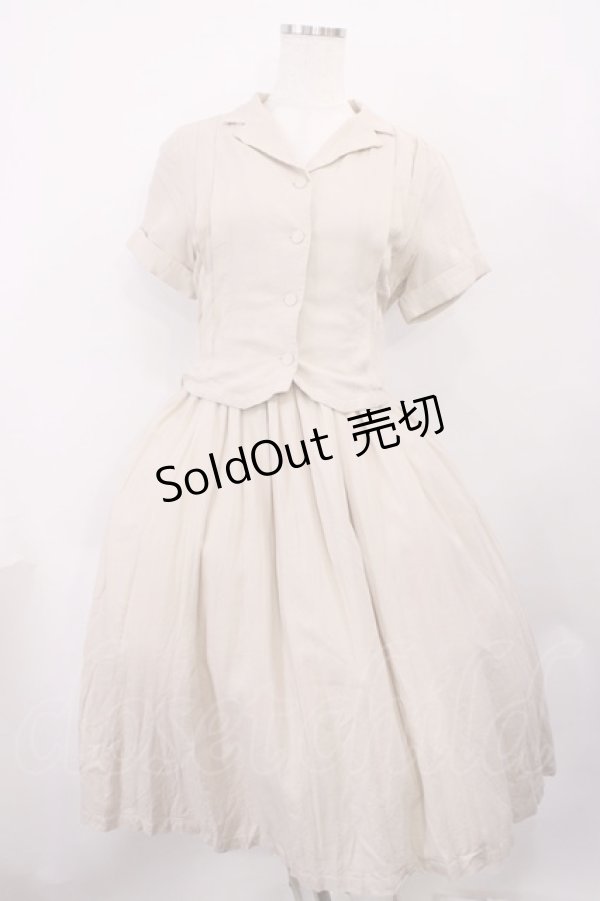 画像1: F i.n.t / バックリボンドッキングシャツワンピース Free BEIGE H-26-01-27-1022-CA-OP-NS-ZH (1)