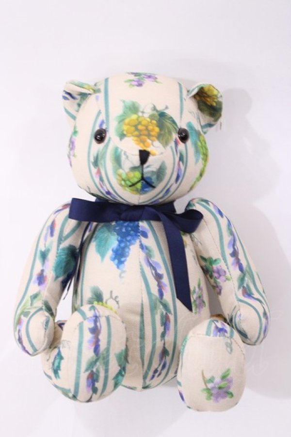 画像1: F i.n.t / オリジナルテディベア  アイボリー/フルーツ H-26-01-27-1003-CA-ZA-NS-ZH (1)