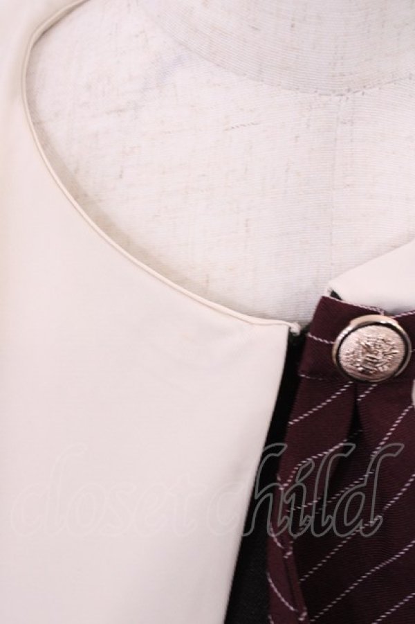 画像3: Amavel / タイ付きセーラーワンピース Free カーキ H-26-01-27-1025-CA-OP-NS-ZH (3)