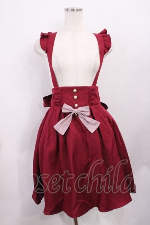 画像: Amavel / サスペンダースカート Free レッド H-26-01-27-1027-CA-SK-NS-ZH