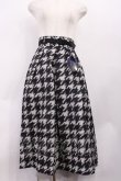 画像1: an another angelus / ハンドペイント千鳥柄タックスカート Free BEIGE×BLACK H-26-01-27-1029-CA-SK-NS-ZH (1)