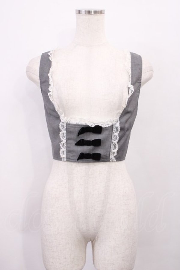 画像1: Ank Rouge / 3つリボンベスト M グレー H-26-01-27-1030-CA-TO-NS-ZH (1)