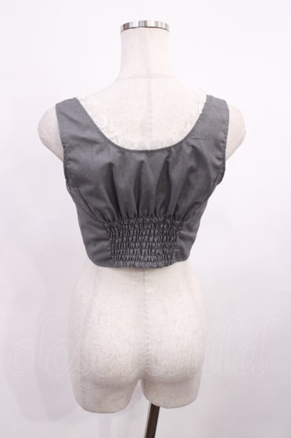 画像2: Ank Rouge / 3つリボンベスト M グレー H-26-01-27-1030-CA-TO-NS-ZH (2)