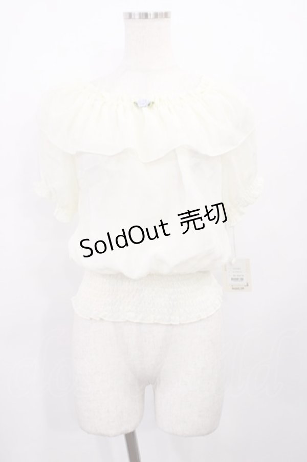 画像1: F&A / ローズシフォンプルオーバー Free OFF WHITE H-26-01-27-1032-LO-TO-NS-ZH (1)