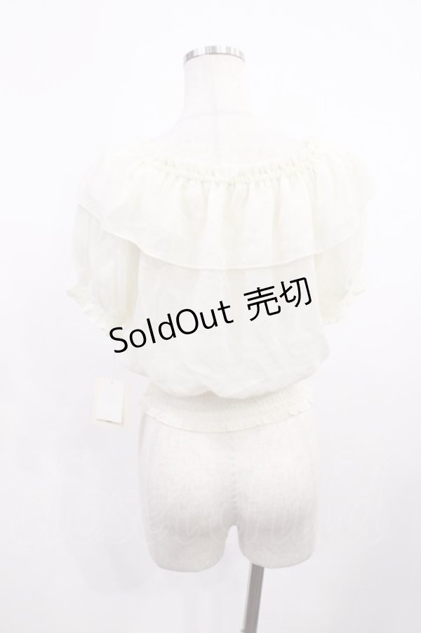 画像2: F&A / ローズシフォンプルオーバー Free OFF WHITE H-26-01-27-1032-LO-TO-NS-ZH (2)