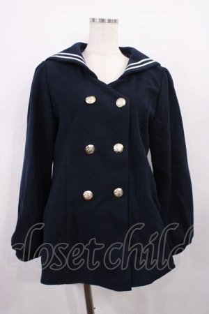 画像: axes femme POETIQUE / セーラーショートコート M ネイビー H-26-01-27-1038-AX-CO-NS-ZH